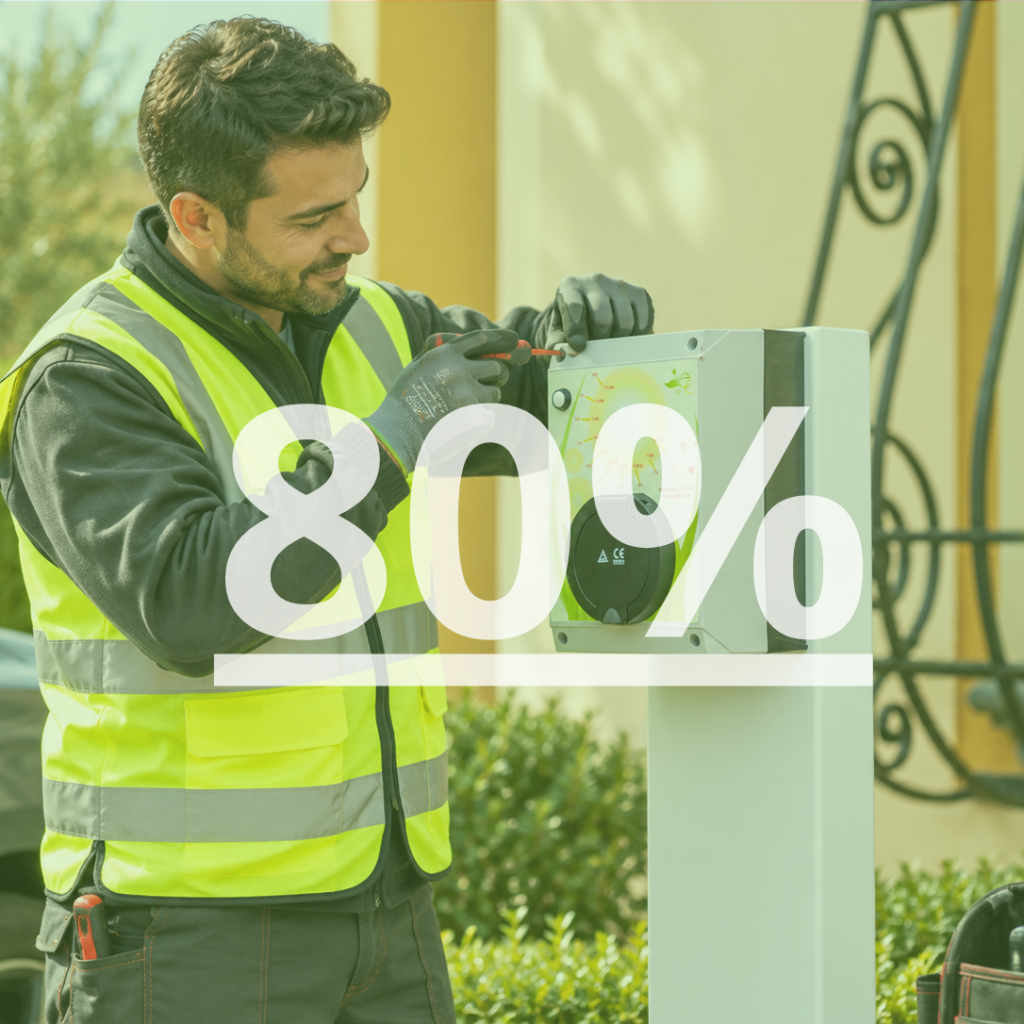 Money contribution for a maximum value of 80% on the purchase and installation price for electric solutions.